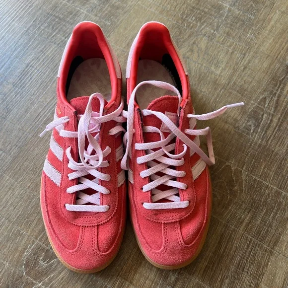 Adidas Women’s Red and Pink Spezial Sneakers - Picture 4 of 5